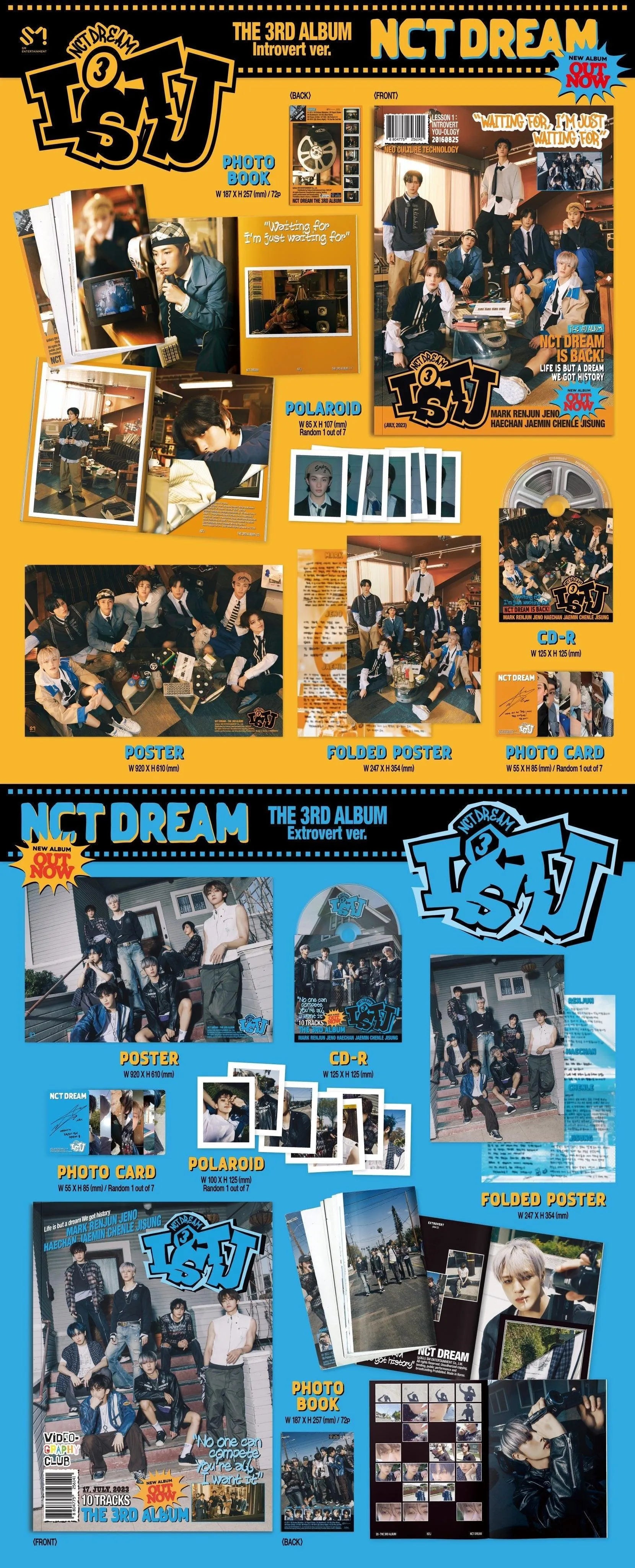 Buy NCT Dream - ISTJ 3Rd Full Album | Oppa Store