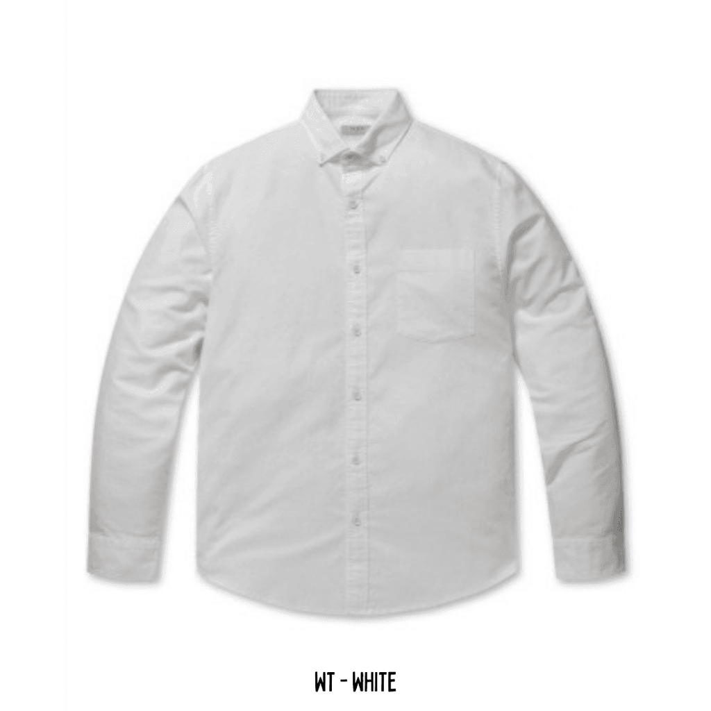 Ryu Jun Yeol X Polham Cotton Oxford Button Down Long Sleeved Shirt - Oppastore