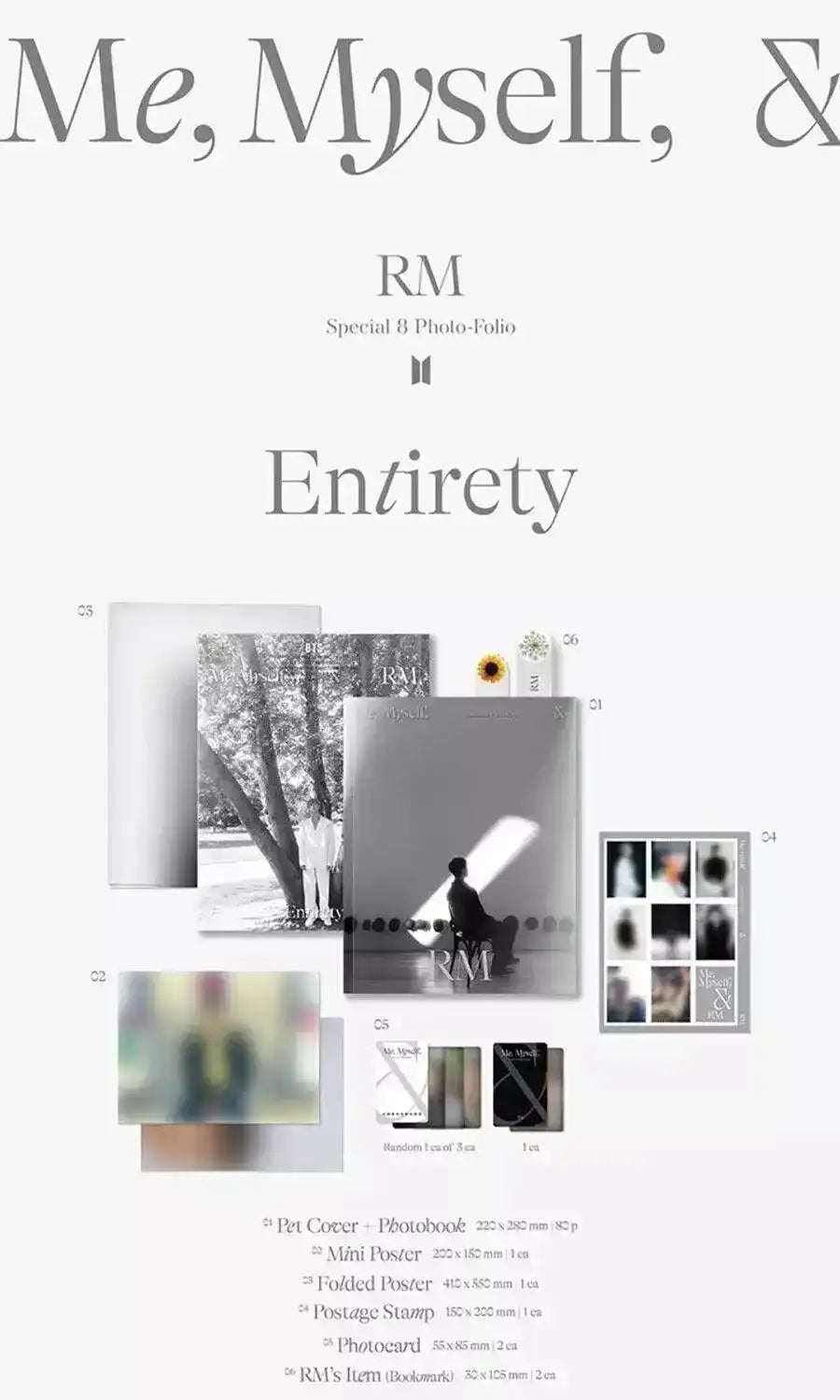 RM - BTS Special 8 Photo-Folio Photobook Me, Myself, and RM RM - BTS Special 8 Photo-Folio Photobook Me, Myself, and RM