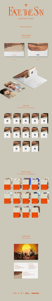 SEVENTEEN 'Face The Sun' - 4th Studio Album 'Face The Sun' - Oppa Store