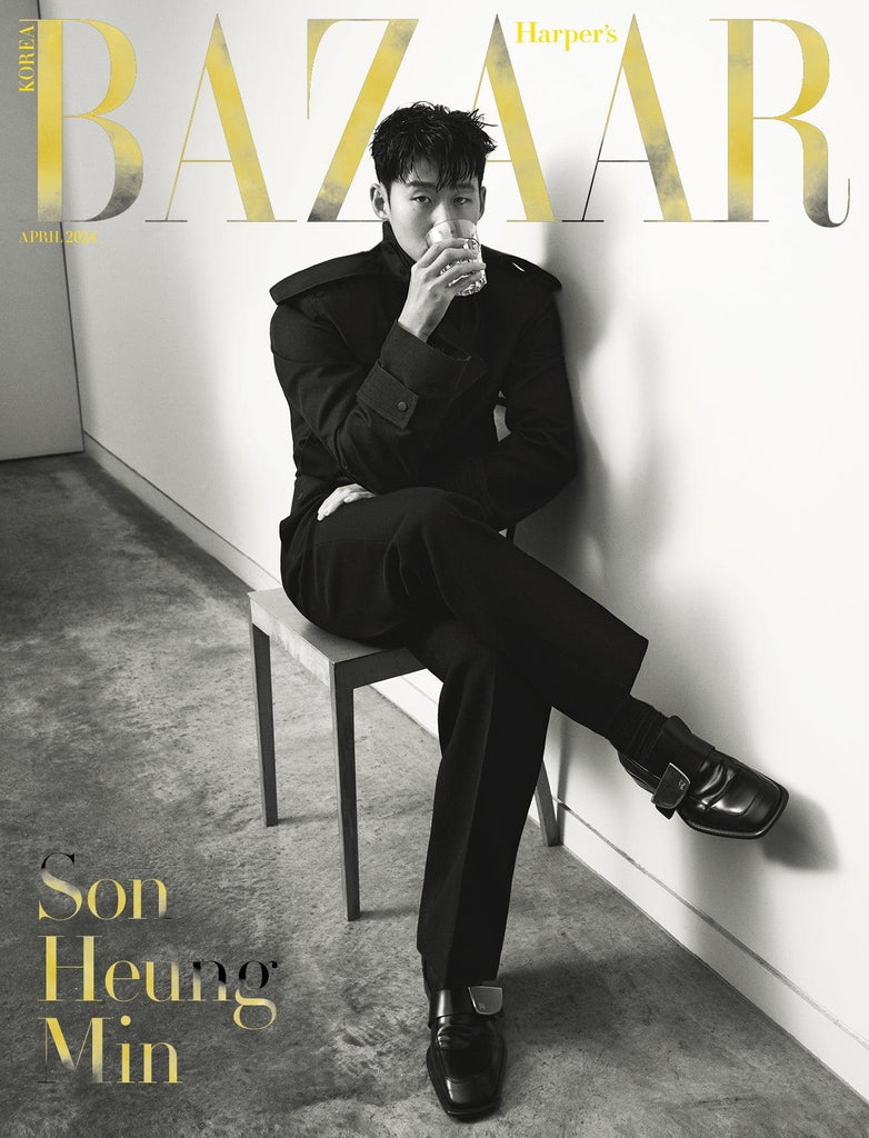 Son Heung Min Harper's Bazaar Magazine 2024 April Issue - Oppastore