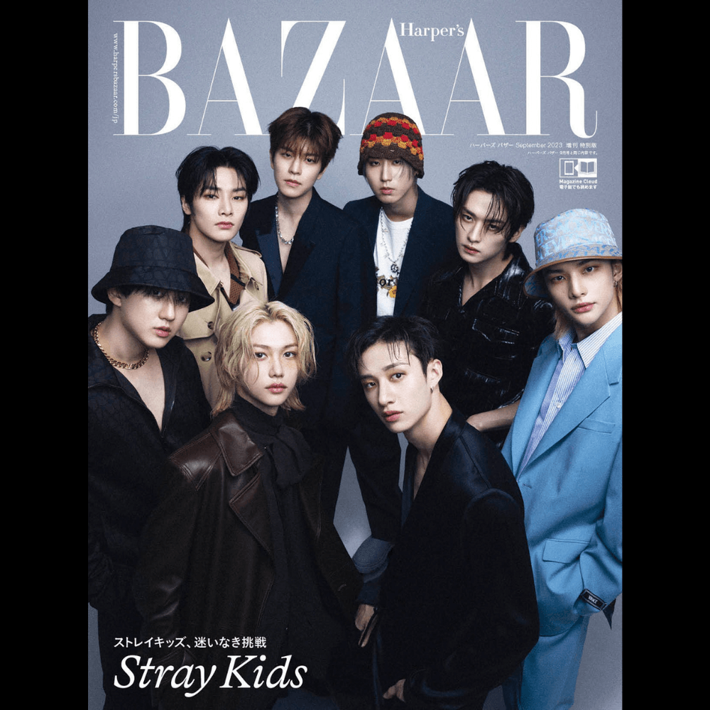 Stray Kids Cover Bazaar Japan Magazine 2023 September Issue - Oppastore