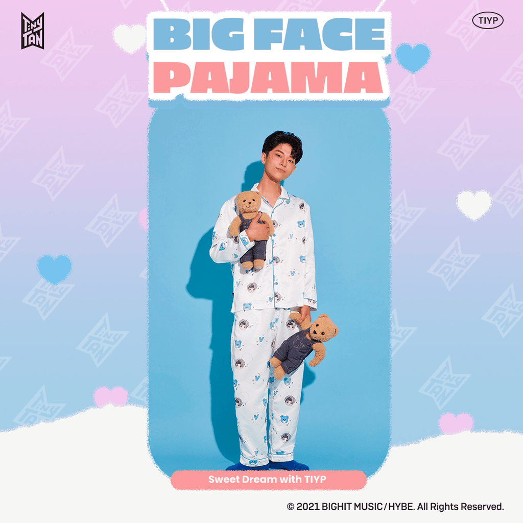 TIY BTS TinyTAN Big Face Pajamas - Oppastore