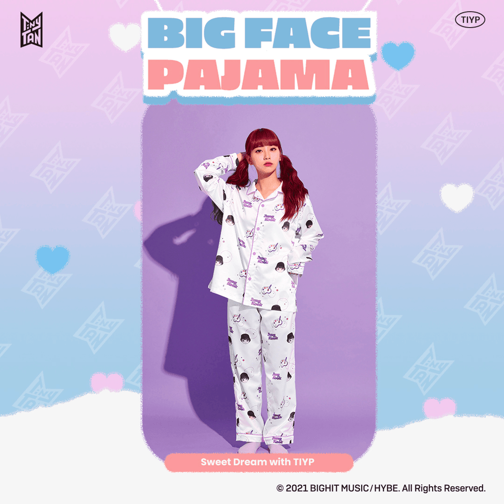 TIY BTS TinyTAN Big Face Pajamas - Oppastore