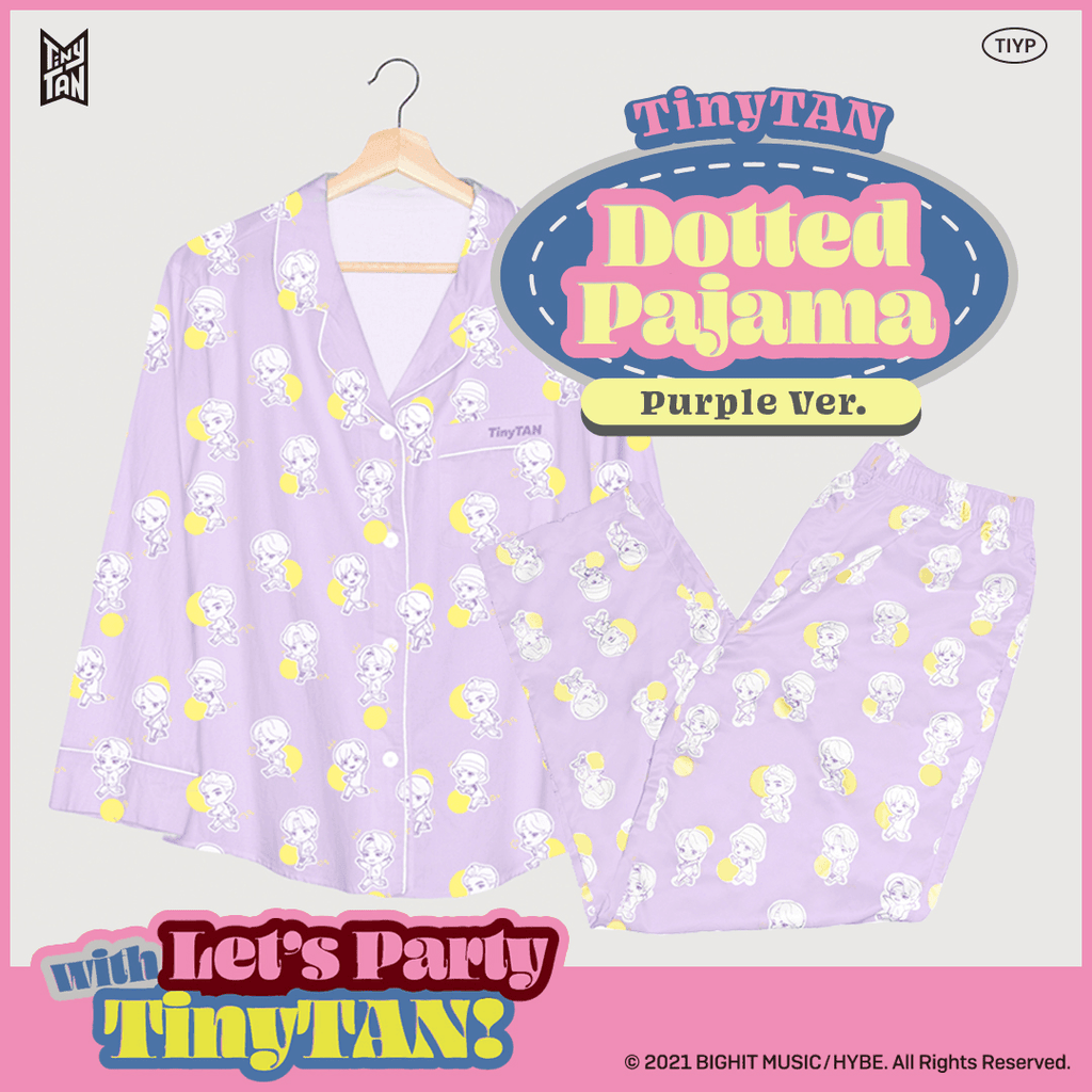 TIY BTS TinyTAN Dotted Pajamas - Oppastore