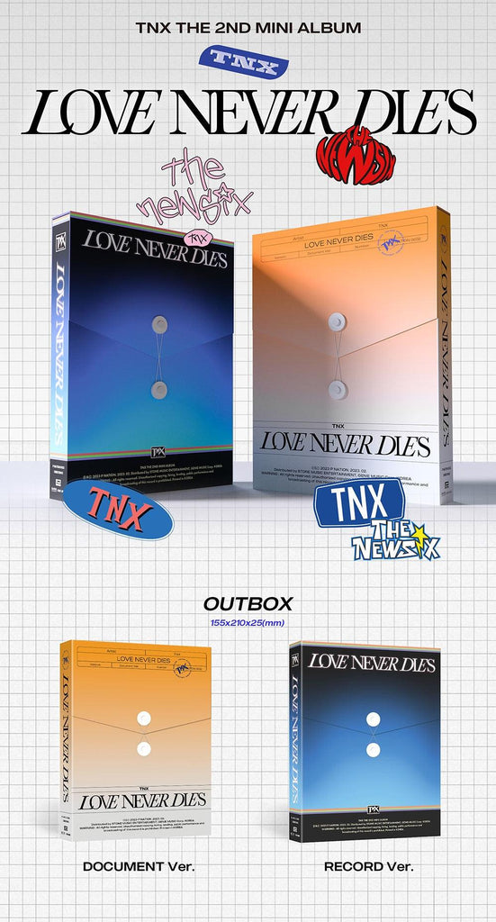 TNX - Love Never Dies 2nd Mini Album - Oppastore