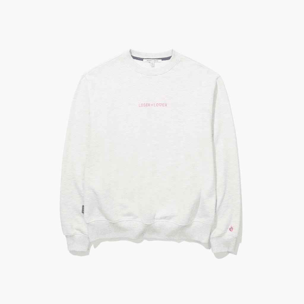 TXT Loser Lover Grey Melange Sweatshirt - Oppastore
