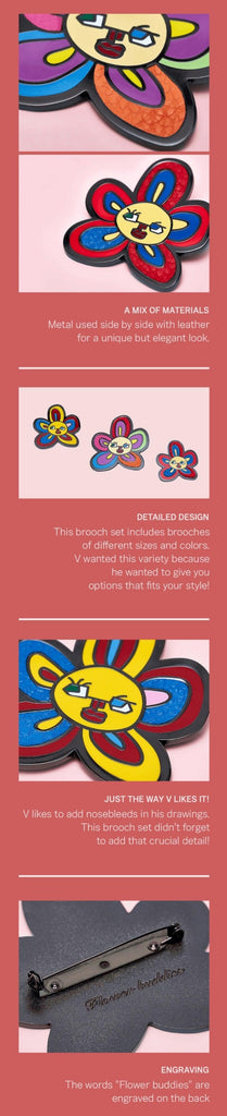 V] Brooch Set [BTS Artist-Made Collection] - Oppa Store