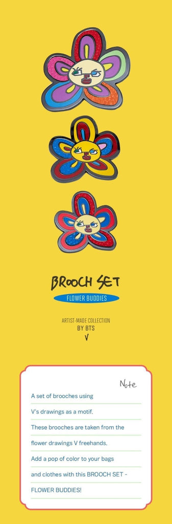 V] Brooch Set [BTS Artist-Made Collection] - Oppa Store