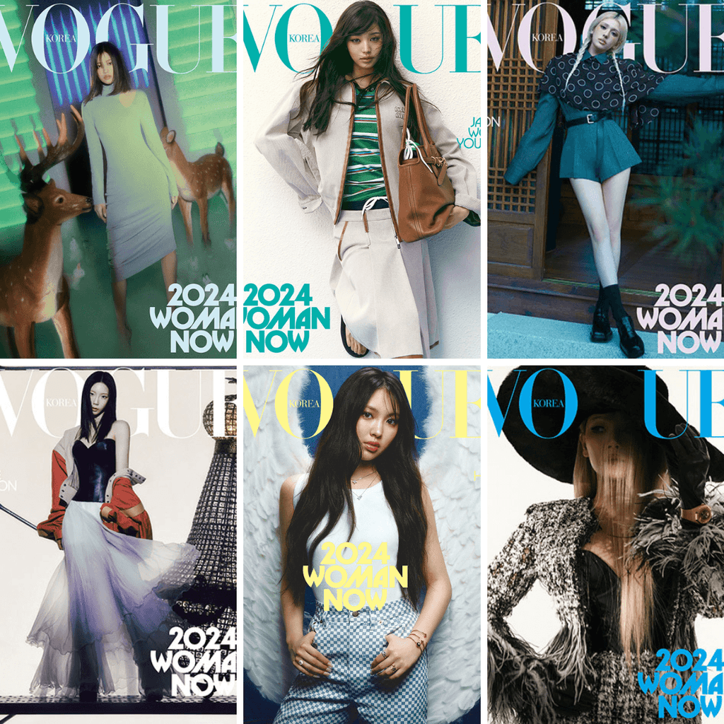 An Yujin Jang Wonyoung Jeon Somi Taeyeon Hyein CL Vogue Magazine 2024 March Issue - Oppastore