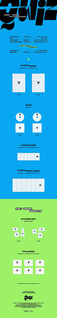 Jeong Sewoon - Quiz 6th Mini Album - Oppastore