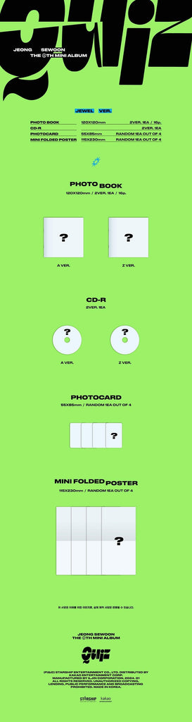 Jeong Sewoon - Quiz 6th Mini Album - Oppastore